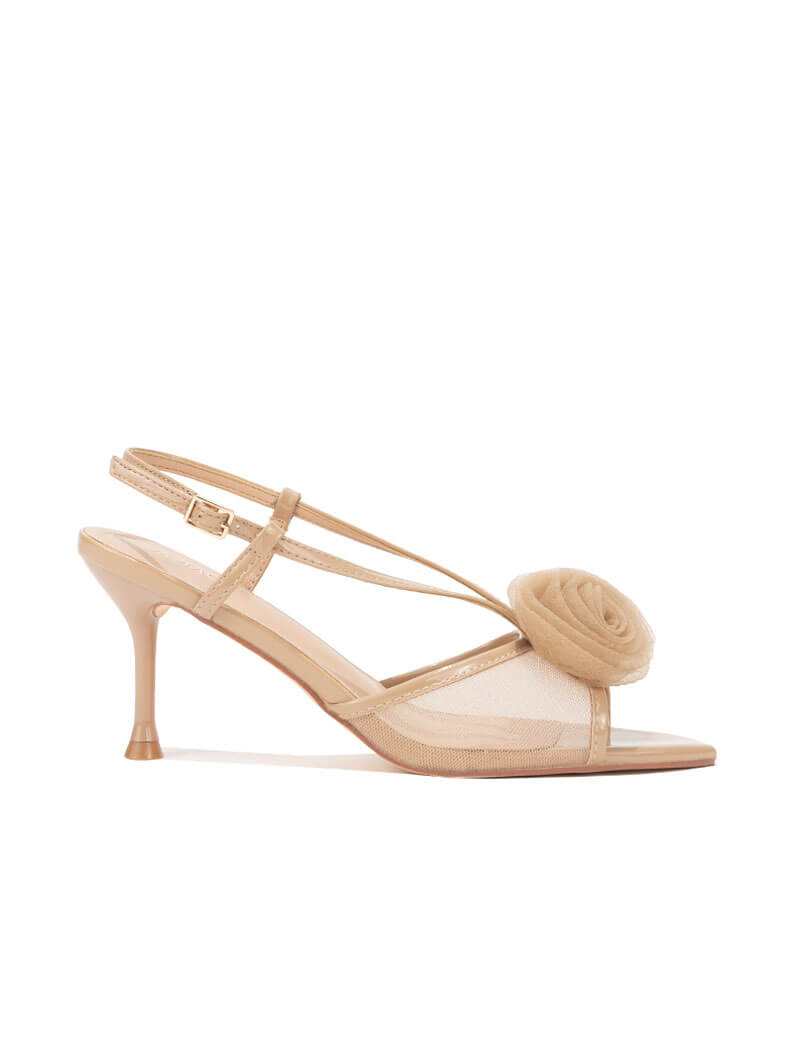 Sandales à talons à détails